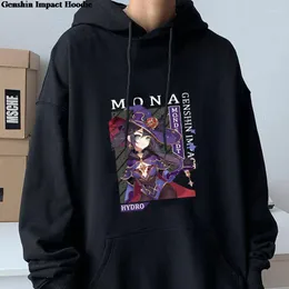 Bluzy męskie Y2K Genshin Impact Hoodie Astrolog Mona Megistus Zagraniczny hip hop Hip Casual Sportsła Pullover Spring Unisex Graphic