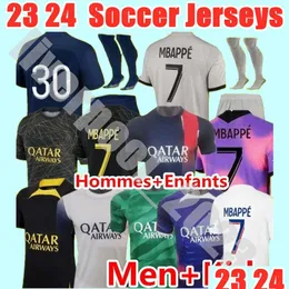 Yoga outfit 2023 2024 Soccer Jerseys Maillot de Foot Mbappe Hakimi Marquinhos Verratti Paris Football Shirt 23 24 Sergio Ramos Fabia Dhocw