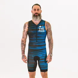 Cykeltröja sätter triathlon älskar smärtmännen race trisuit ärmlös rundswimcycling kläder go pro ciclismo cykling skinsuit tights hastighet 230823