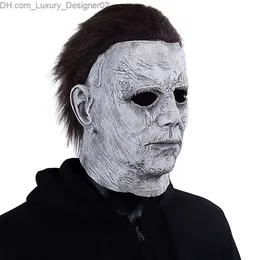 Halloween Michael Myers Killer Mask Cosplay Horror Bloody Latex Masks Hjälm Carnival Masquerade Party Costume Props Q230825