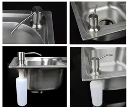 Flytande tvål dispenser diskbänk abs plast inbyggd i lotion pumpflaska för badrum och organisera 250 ml