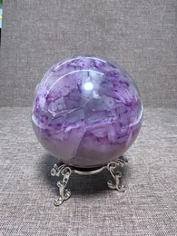 Dekorativa föremål Figurer Natural Fluorites Sphere Reiki Healing Stone Home Decoration Exquisite Gift Souvenir Gift 230823