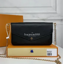 Klasyczne luksusowe designerskie torba Multi Felicie Pochette Womens Cafrfan Portfel Messenger Wyroba skórzana torebki sprzęgła torebki na ramię Wysokiej jakości torba krzyżowa