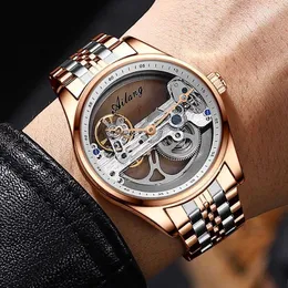 Wristwatches AILANG Men Transparent Design Watch Fashion Men's Steampunk Hollow Automatic Skeleton Mechanical Relogio Masculino