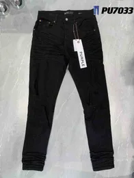 Jeans viola Designer Esclusiva Versione corretta Marchio Elastico Casual Lungo Autunno da uomo Nuova taglia 30-32-34-36-38ro4f