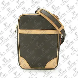 M45266 Vintage Messenger Bag crossbody axelväska män mode lyxig designer på handväska toppkvalitetsväskan snabb leverans
