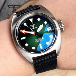 Zegarek tandorio świetliste rozstawy gradientu moda nh35a 36 mm 20Bar nurka