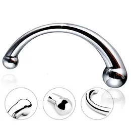 Cuecas calcinha dupla terminada aço inoxidável g spot varinha massagem stick metal puro pênis pspot estimulador anal plug vibrador brinquedo sexual para mulheres bdsm 230824