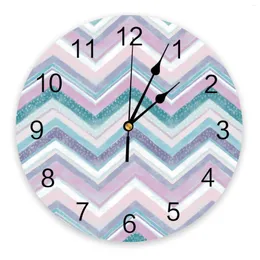 Zegary ścienne w stylu nordyckim Ripple różowy zegar sypialni duży nowoczesne kuchenne dinning okrągłe zegarki salon zegarek do domu wystrój domu