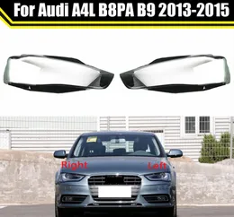 Car Replacement Headlight Glass Headlamp Transparent Lampshade Lamp Shell Auto Lens Cover For Audi A4 A4L B8PA B9 2013~2015
