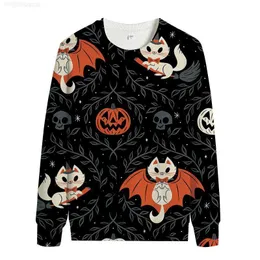 2023NEW Halloween Autumn/Winter Pumpkin Męski sweter Hip Hop Tide Spersonalizowany z kapturem sweter mody dla mężczyzn