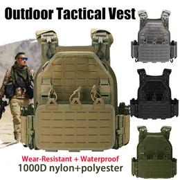 Kamizelki męskie Molle taktyczna kamizelka Mężczyźni talerz nylon nylon molle rig retka wodoodporna wodoodporna zużycie łatwe działanie taktyczne akcesorium 230823