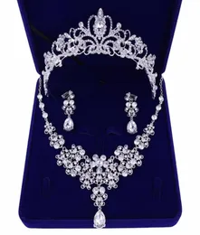 Bridal Tiaras Hair Necklace Earrings Accessories Wedding Jewelry Sets Cheap Fashion Style Bride Hair Dress97783801394528