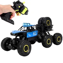 Zabawki samochodów elektrycznych/RC dla chłopców 6WD 24 GHz Electric RC Rock Crawler Remot Control Machine na Radio Control Off Road Car Toy x0824