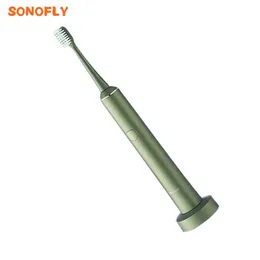 Tandborste Sonofly Showsee Sonic Electric Tandborste laddningsbar IPX7 Vattentät 3 -lägen Vuxen Automatisk tandborste Protect Goms Unisex D2 230824