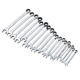 Handverktyg 6-32mm Professional Ratchet Combination Metric Wrench Set CRV72 SCREWRIVER TORREME VÄGEN SOCKET NUT REPARATION TOOL221M