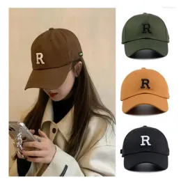 قبعات الكرة ثلاثية الأبعاد تطريز R Men's Baseball Cap Snapback Kpop Hip-Hop Summer Hat Fluorescent Green Cotton Women’s Sun