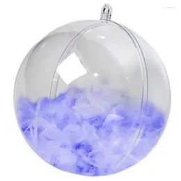 Decorazione per feste Christmas Bubble Ball resistente acrilico chiaro bagni fai -da -te drop creativa per il matrimonio per le vacanze