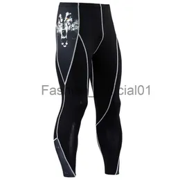 Running tights Men's 3D wolf head Print skin Compression Pants Gym jogging suit Sports leggings fitness Trousers rash guard male x0824