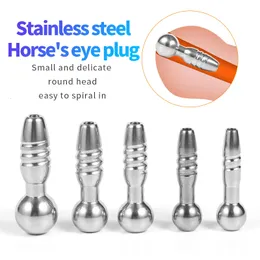 Adult Toys Stainless Steel Metal Bullet Penis Plug Urethral Dilatation Horse Eye Stick Stimulation For Male BDSM Sex Shop 18 230824