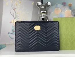 Luxo digram bolsas das mulheres dos homens carteiras de alta qualidade marmont moda bolsas clássico carta dourada titular do cartão vintage sacos cosméticos