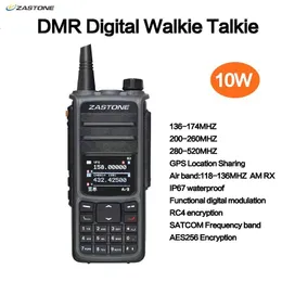 Walkie Talkie Zastone UV008 DMR Digita Two Way Radio Dual Band 10W Time Slot Walkie Talkie GPS 230823