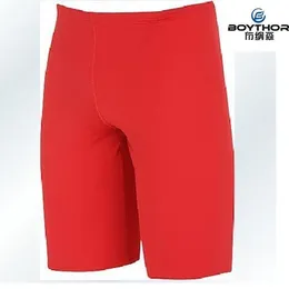 set Free shippingBrand new BOYTHOR Private customized Men's swimming trunks Sexy red lowwaist swimsuit Young middleaged