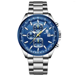 Orologi da polso Ben Nevis Men Watches Business Luxury inossidabile in acciaio inossidabile Data di orologio cronografo cronografo maschio sport orologio da polso militare bn6027g