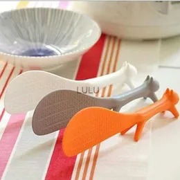 Cute Creative Squirrel Can Stand Non-stick Table Rice Spoon Rice Spoon Accessoires De Cuisine HKD230810