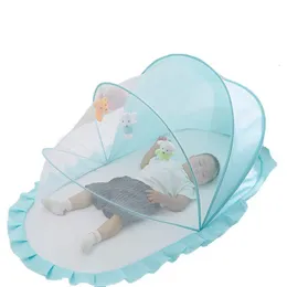Crib Netting Mosquito Mosquito Born Bez dolnego składanego baldachimu dziecięcego Jurt Ogólne Mosquito Mosquito Bed Baby Akcesoria dla łóżka namiot 230823