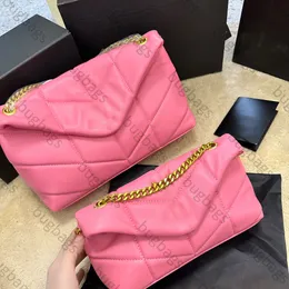 Yüksek kaliteli puffer tasarımcı çantası 20cm 28cm tasarımcılar omuz çantaları yumuşak deri çanta tasarımcısı kadın çanta lüks el çantaları altın zincir kadın çanta büyük kapasite