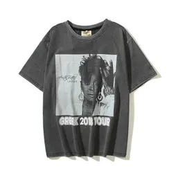 Tシャツ・カットソー Luxury Street Wear washed vintage hander be unisexual Luxury Street Wear washed vintage smoke child unisexual (T