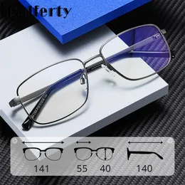 Óculos de bloqueio de luz azul Ralferty Bussiness Male Blue Light Glasses Metal Retângulo Computer Glass Frame Menopia Spectacle Frames Anti- 230823