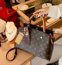 Designer-Koffer und Tasche Abendessen Hong Kong echtes Leder Handtasche Damen Sommer hohe Kapazität Einkaufstasche Umhängetasche Mom's 2023 neue VersatileT0OC 2MBLL