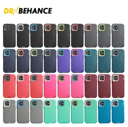 Defender Heavy Duty Shockproof Phone Cases for iPhone 15 14 13 12 11 Pro Max Mini XR XS X Samsung S23 S22 S21 High Qulity 3 in 1 Full Body Protection Cellphone Cover 35 Color