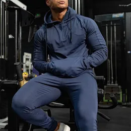 Męskie bluzy sportowe trening siłownia męska bluzy z kapturem Slim Fit Bluza z kapturem z kapturem z kapturem z kapturem dla mężczyzn