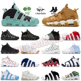 För kvinnors män uptempos designer basketskor loafers sneakers scottie pippens premium vete tjurar hoops pack universitet blå unc plattform sporttränare tränare