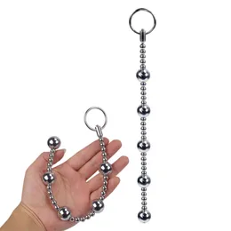 Brinquedos anais metal contas de aço inoxidável vagina bola plug massagem de próstata bunda jogos adultos sexo erótico para mulheres homens 230824