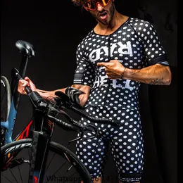 サイクリングジャージーセットThe Pain Triathlon Suit Men's Pro Team Jumpsuit Shiptsleve Speedsuit Ciclismo Maillot Hombre Quick Dry Cycling Skinsuit 230823