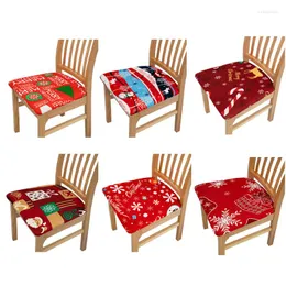Chair Covers Christmas Seat Stretch Slipcovers For Dining Room Banquet Office Protector Party Decoration