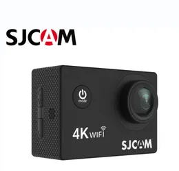 Câmeras à prova de intempéries SJCAM SJ4000 Câmera de ação de ar 4K 30pfs 1080p 4x Zoom WiFi Motocicleta Capacete de bicicleta Sports Cam de esportes à prova d'água 230823