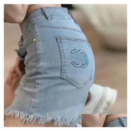 Kvinnors shorts kvinnors designer denim jeans design sexiga damer sommar kort byxa kläder droppe klädkläder dh4nw