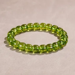 Зеленый квартоз нефритовой эластичный браслет из бисера для унисекс -браслетов Дизайнер для женщин любит браслеты для женщин для женщин -дизайнерские ювелирные ювелирные украшения