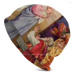 BERETS 3 Magi Visita di tre saggi Nation Natity Scene Catholic Gift Beanie Autumn Inverno Warm Hat Adoration