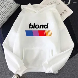 Bluzy męskie Frank O-Ocean Blond Bluond Mężczyźni/Kobiety Design Pullover swobodne luźne ubranie jesień/zima bluzy moda lekkie strech