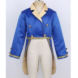 Cosplay ChicTry Baby Boys Prince Costume Turn-Down Collar Tuxedo Jacket Kids Toddlers Halloween Cosplay Birthday Theme Party Tailcoat 230817