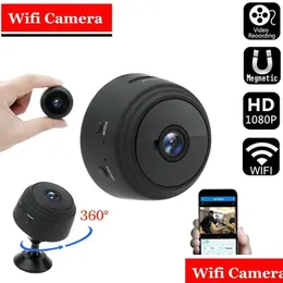 IP -kameror A9 Mini Camera WiFi Cam Original HD Version Voice Video Wireless Recorder Security Camcorder Indoor Home Surveillance Drop Dhzkj
