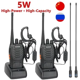 Walkie talkie 1 2 baofeng bf 888s uhf bf888s radio portatile 888s comunicador trasmettitore ricetrasmettitore bf r5 bf c9 230823