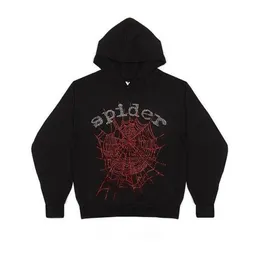 Herrtröjor tröjor hip hop web spider mönster överdimensionerade män pullover estetik y2k gotisk punk tröja harajuku casual kvinnors hoodie 230824