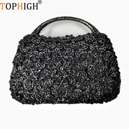 Evening Bags TOPHIGH Color Diamond For Women Bridal Stones Clutch Fashion Wedding Party Crystal Ladies 230823